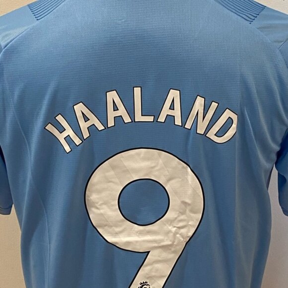 England Inglaterra Manchester City Erling Haaland Jersey # 9 , Unisex - Picture 7 of 9
